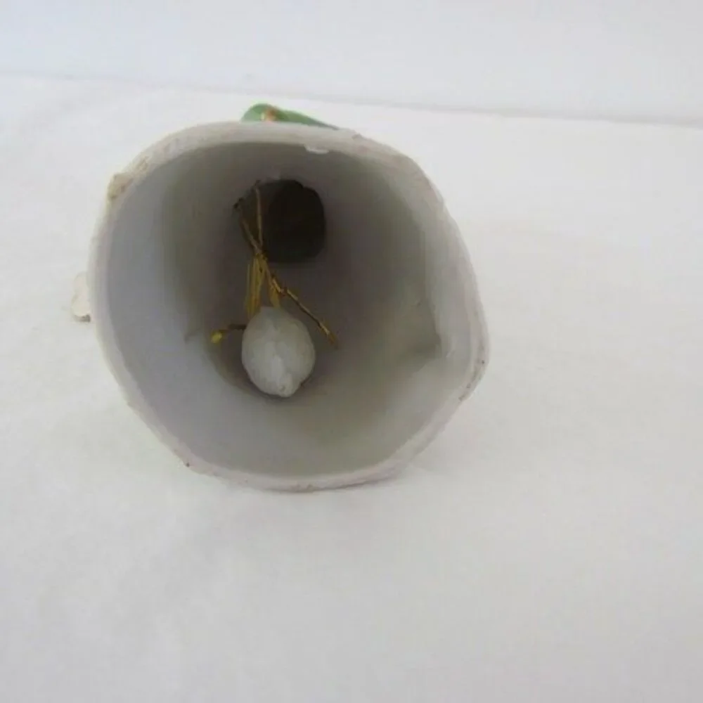 Vintage Merri Bells Christmas Little Girl & Dog Ornament Bell Deadstock